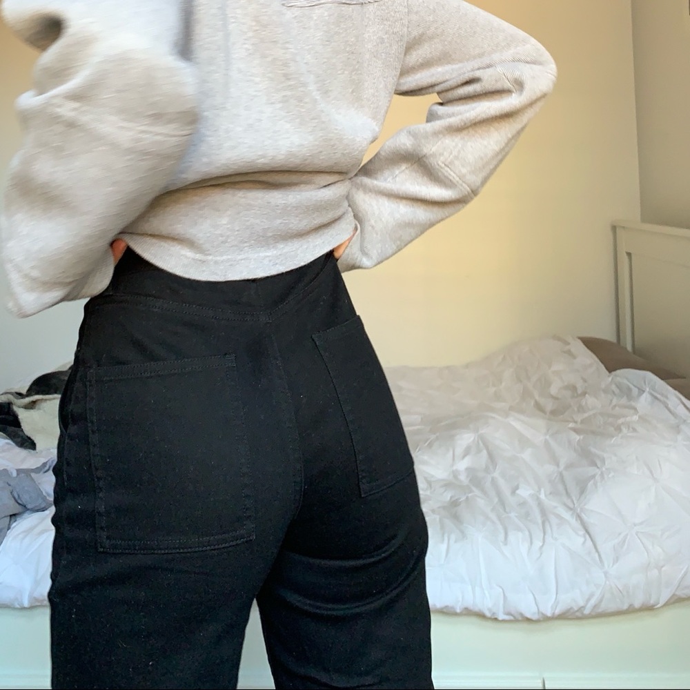 Black Aritzia Button-Down Pants - Picture 2 of 3